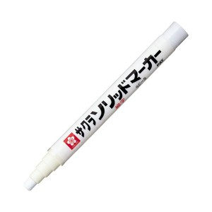 （まとめ）サクラクレパス 油性マーカーソリッドマーカー 細字 しろ SC-S#50 1セット(10本)〔×5セット〕〔代引不可〕