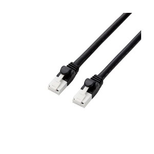 エレコム ツメ折れ防止LANケーブル(Cat6A) 10m GM-LDGPAT/BK100〔代引不可〕