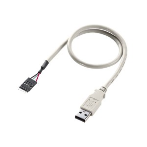 〔5個セット〕 サンワサプライ USBケーブル オス TK-USB1NX5〔代引不可〕