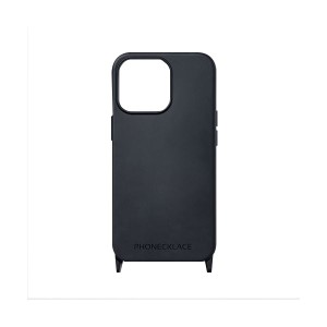 araree PHONECKLACE ストラップホール付きシリコンケース for iPhone 14 Pro Max ブラック 背面カバー型 PN23919i14PMBK