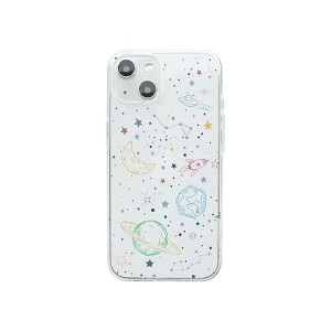 Dparks ソフトクリアケース for iPhone 14 COSMOS 背面カバー型 DS24132i14