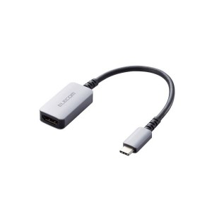 エレコム USB Type-Cコネクター - HDMI変換アダプター 高耐久 AD-CHDMIQSSV〔代引不可〕