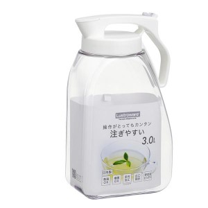 〔2個セット〕 岩崎工業 タテヨコ・ワンプッシュピッチャー 3L ホワイト K-1289WH〔代引不可〕