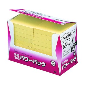 3M Post-it ポストイット 再生紙パワーパック ノート 3M-6542-Y