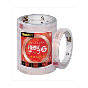 3M Scotch スコッチ 超透明テープS 工業用包装 10巻入 12mm 3M-BK-12N