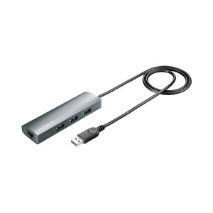 アイオーデータ USB 3.2 Gen1ハブ搭載ギガビットLANアダプター US3-HB3ETG2 1個〔代引不可〕