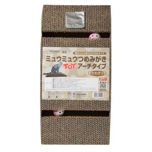 （まとめ） ミュウミュウつめみがき TOYアーチタイプ 〔×2セット〕 （猫用玩具／爪磨き）〔代引不可〕