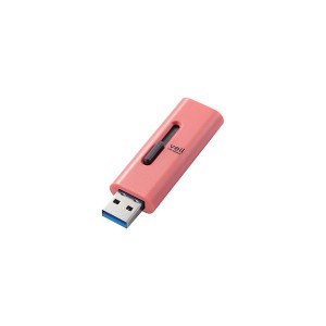 エレコム USBメモリー／USB3.2（Gen1）対応／スライド式／32GB／レッド MF-SLU3032GRD〔代引不可〕