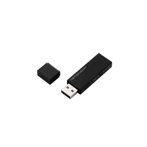 エレコム USBメモリー／USB2.0対応／セキュリティ機能対応／64GB／ブラック MF-MSU2B64GBK〔代引不可〕