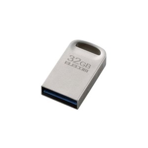 エレコム USB3.2対応超小型USBメモリ MF-SU3A032GSV〔代引不可〕