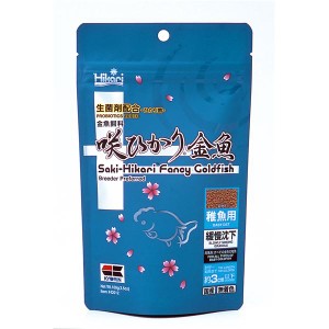 （まとめ）キョーリン 咲ひかり 金魚稚魚用 緩慢沈下 100g 金魚用フード 〔×3セット〕〔代引不可〕