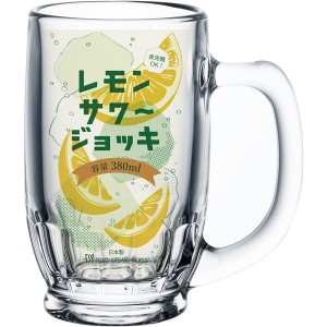 東洋佐々木ガラス レモンサワーグラス ジョッキ 380ml P-00401-JAN-P〔代引不可〕