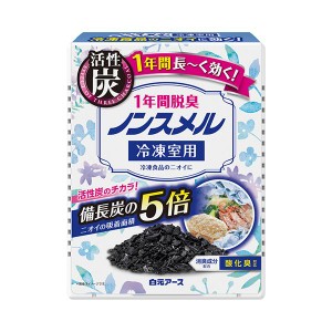 （まとめ） 白元アースノンスメル 冷凍室用置き型 1年間脱臭 1個 〔×5セット〕〔代引不可〕