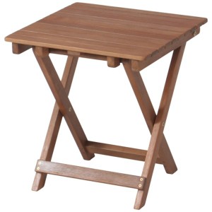 サイドテーブル ミニテーブル 幅35cm ナチュラル 木製 軽量 省スペース リビング アウトドア キャンプ バーベキュー〔代引不可〕