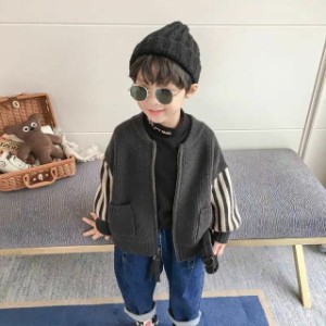 日韓版子供服セーターカットソーかっこいい上着長袖カシミヤ男の子暖かい120cmニットキッズ ベビー マタニティ キッズファッション コー