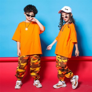 キッズ ダンス 衣装 半袖Tシャツ 男の子 女の子 Tシャツ キッズ ダンス衣装 パンツ ロングパンツ 韓国子供服 Tシャツ 女の子 子供HIPHOP