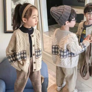 ニット トップス セーター ベビー服 女の子 男の子 ケーブル柄キッズ ベビー マタニティ キッズファッション トップス カーディガン ボレ