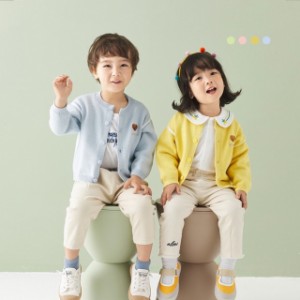 女の子男の子 キッズ ベビー キッズ ジュニア 子供服 長袖 お出かけ ニットカーディガン セーター 裏起毛 遊び着 通学 普段着 通園 セー