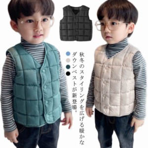 ダウンベスト キッズ 子ども服 女の子 アウター 子供服 男の子キッズ ベビー マタニティ キッズファッション トップス ベスト ジレ