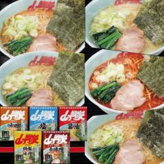 山岡家 【正規販売店】 山岡家 ラーメン 5種類食べ比べセット(特製味噌・元祖?油・塩・辛味噌・味噌)(乾麺) 5食入り 山岡家の味が