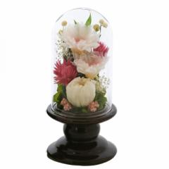 アートフォーシーズン仏花 (茶系) ミニ輪菊glass ピンク プリザーブドフラワー