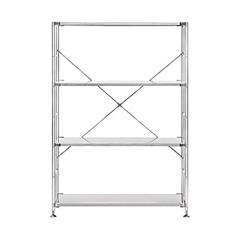 スチールユニットシェルフ　高さ120ｃｍ Amazon｜無印良品 スチールユニットシェルフ・スチール棚セット