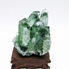 緑水晶 クラスター 台座付属 一点物 182-4523