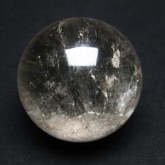 水晶 丸玉 49mm 水晶玉 スフィア 原石 置物 一点物 141-4545