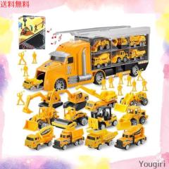 ミニカー トラックセット　１２台 建設車両 1台収納車 12台ミニカーセット トラック 車おもちゃ 工事