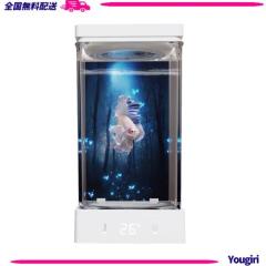 小型ベタ水槽 1.4Lコンパクト水槽キット 20-30°C温度設定 LEDライト