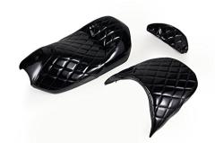 バイクパーツセンター(Bike Parts Center) ベース付エナメルシート ブラック 黒 マジェスティ/C SG03J 303423