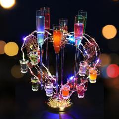 347 テキーラ観覧車 12カップ 収納ラック ショットグラス12個付き 347 テキーラ観覧車 12カップ 収納ラック ショットグラス12個付き