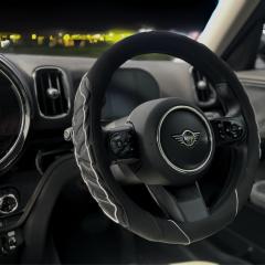 The ZERO 車 ハンドルカバー ステアリングカバー 事故防止 滑らない