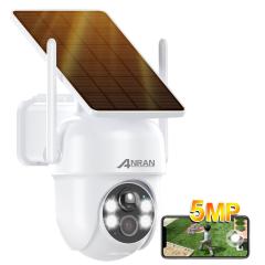 強化版500万超高画素・高効率充電一体型防犯カメラ・Alexa対応】 ANRAN