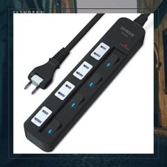 SAYBOUR 電源タップ 雷ガード 個別スイッチ 節電タップ おしゃれ省エネ