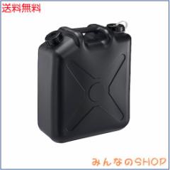 瑞穂化成 扁平缶 ノズル無 20L ブラック 0207BK 両口 カラーポリタンク