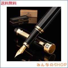 Keyzor プレミアム万年筆 - 高級 プレゼント なブラックラッカーに24K