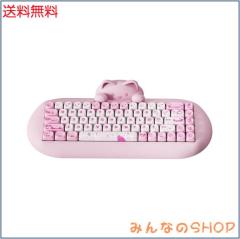 YUNZII C68 ワイヤレスメカニカルキーボード かわいい猫 ps4/ps5対応