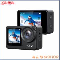 XTU S6 アクションカメラ 4K 20MP アクションカム スーパースムーズ手ぶれ補正4.0 スポーツカメラ Type-Cポート対応 外部マイク対応 縦向