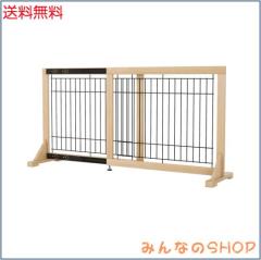 Oapety ペットゲート 木製 ベットフェンス 置くだけ 高さ60CM 伸縮 幅