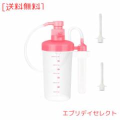 浣腸 クリーンシャワー多目的洗浄器 エネマシリンジ 手動ポンプ式 浣腸器 便通 開発 男女兼用 60cm専用チューブ1本と交換ノズル3本付き