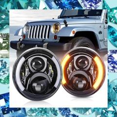 【特価セール】７インチ ledヘッドライト, MOVOTOR ラングラー ヘッド ラングラー led MOVOTOR 7インチ ledヘッドライトウィンカーやDRL機能