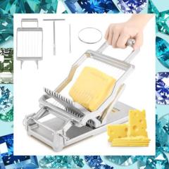 Huanyu チーズスライサー 多機能 チーズカッター 1CM/2CM ステンレス製