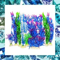 水槽用　フィギュア　レイアウト　人工水草 Amazon.co.jp: HUIZHOU 水槽用 人工水草 レイアウト 水槽飾り