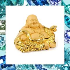 仏像 七福神 布袋様 布袋 置物 ゴールド 布袋さん 置物 厄除け 金運