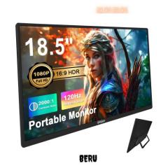 Tpsmtdis 18.5インチ ポータブルモニター、ラップトップモニター 120Hz