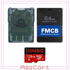 PS2 MX4SIO TF カード アダプター 128G TFカードとPS2 FMCB MX4SIO アーカイブ版カード すべてのPS2とPS2 Slimlineコンソール用PS2 メモ