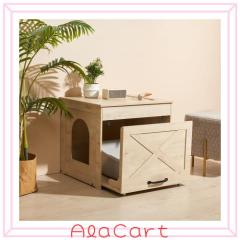 CELAVY 猫 トイレ カバー 猫トイレ隠し 猫砂 飛散防止 トイレ収納