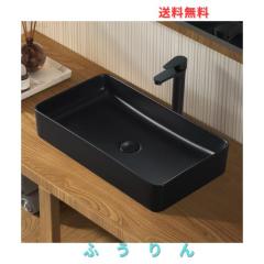 LUYI ブラック 洗面ボウル 手洗いボウル 洗面台 610x345x110の通販はau 