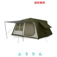 DesertFox テント大型 2〜6人用 ？簡単設営 ロッジ型 高さ200cm 4000mm